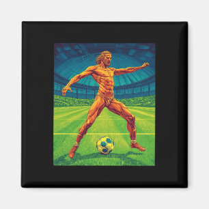 Fußball Oma Leopard Herz Oma Fußballspielerin Magnet