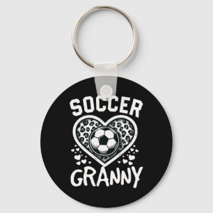 Fußball Oma Leopard Herz Oma Fußballspielerin Schlüsselanhänger