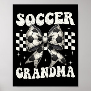 Fußball Oma Lustig Kokette Schleife Fußball Oma Poster