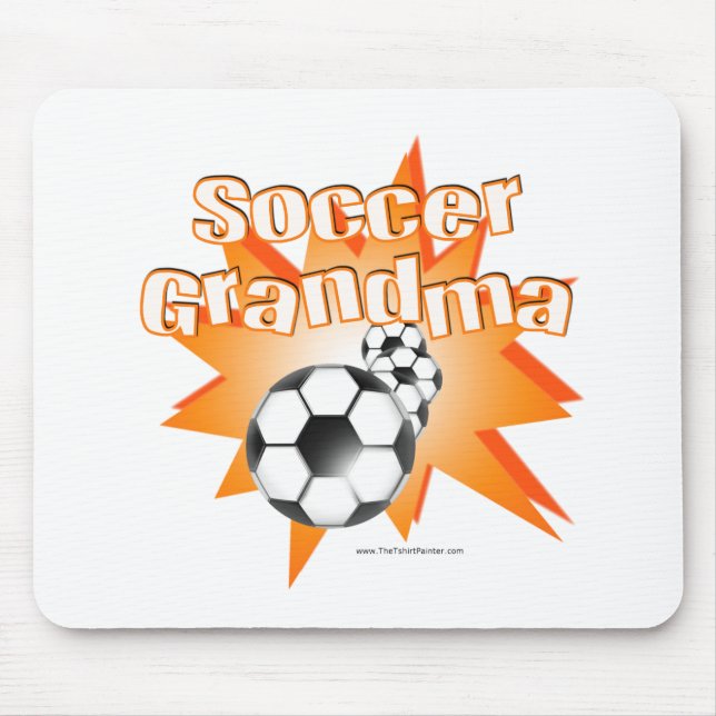 Fußball-Oma Mousepad (Vorne)