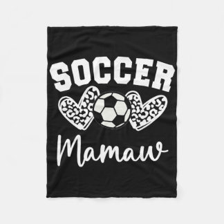 Fußball Oma passende Familie Fußball  Fleecedecke