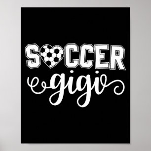 Fußball Oma Sportliebhaberin Geburtstag Mütter Poster