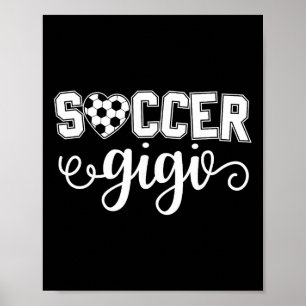 Fußball Oma Sportliebhaberin Geburtstag Muttertag  Poster