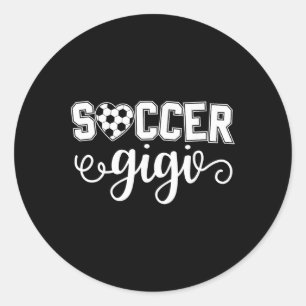 Fußball Oma Sportliebhaberin Geburtstag Muttertag Runder Aufkleber