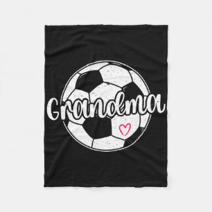 Fußball-Oma Stolz Oma eines Fußballspielers Gr Fleecedecke