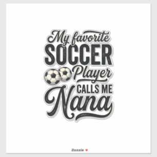 Fußball-Oma Vintage-Gravur Familie Spieler-Shirt_ Aufkleber