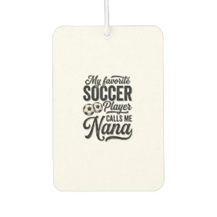 Fußball-Oma Vintage-Gravur Familie Spieler-Shirt_ Autolufterfrischer