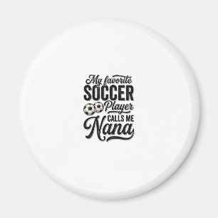 Fußball-Oma Vintage-Gravur Familie Spieler-Shirt_ Magnet