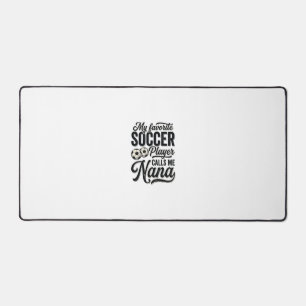 Fußball-Oma Vintage-Gravur Familie Spieler-Shirt_ Schreibtischunterlage