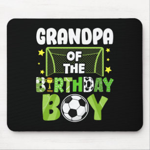 Fußball-Opa Geburtstagsjunge Party Fußball-Familie Mousepad