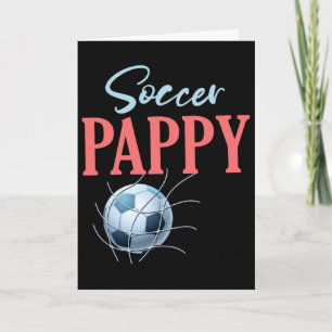 Fußball-Opa-Geschenke für den Vatertag Fußballfans Karte
