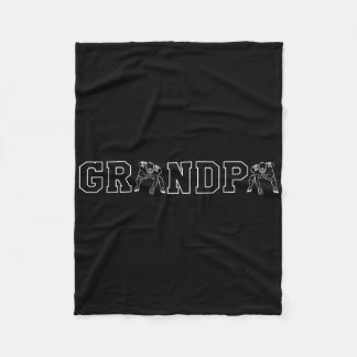 Fußball Opa Gramps Großeltern Tag Tackle Co Fleecedecke