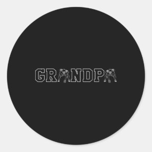 Fußball Opa Gramps Großeltern Tag Tackle Co Runder Aufkleber