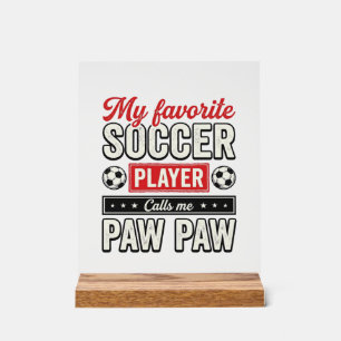 Fußball-Opa-Opa-Vintage-Spieler-Opa-Shirt-Design Acrylschild
