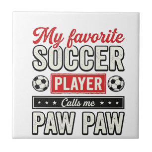 Fußball Opa Opa Vintage Spieler Opa-Shirt-Design Fliese