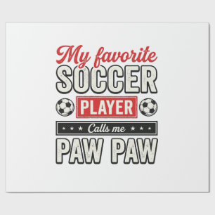 Fußball-Opa-Opa-Vintage-Spieler-Opa-Shirt-Design Geschenkpapier