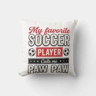 Fußball-Opa-Opa-vintage-Spieler-Shirt-Design Kissen
