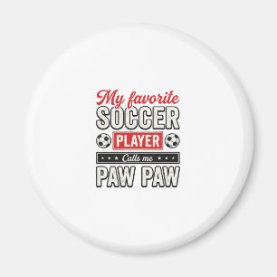 Fußball-Opa-Opa-Vintage-Spieler-Shirt-Design Magnet