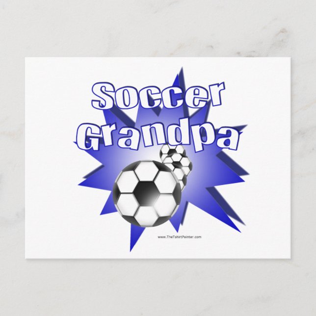 Fußball-Opa Postkarte (Vorderseite)
