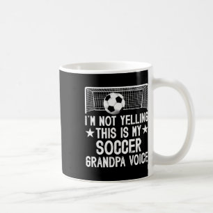 Fußball-Opa Stimme Opa eines Fußballspielers Großv Kaffeetasse