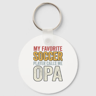 Fußball-Opa-Vintage-Typografie-Shirt-Design_1 Schlüsselanhänger