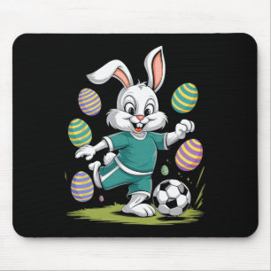 Fußball-Oster-Shirt Jungen Kinder Osterhase Fußbal Mousepad