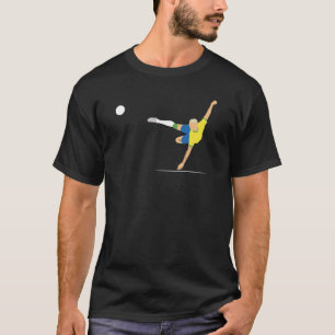 Fußball-Overhead Kick Brasilien T-Shirt