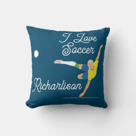 Fußball-Overhead Kick Brasilien T - Shirt Kissen