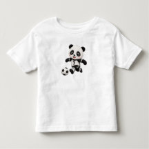 Fußball-Panda-Kinder-T-Shirt