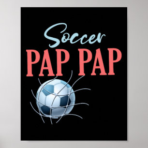 Fußball Pap Pap Geschenke Für Vatertag Fußballfans Poster