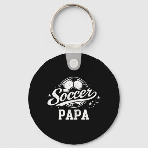 Fußball-Papa Familienübereinstimmung Fußballliebha Schlüsselanhänger