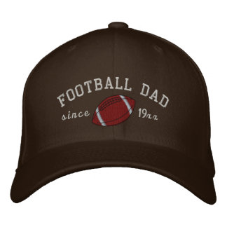 Fußball Papa - Fügen Sie Ihr eigenes Jahr hinzu! Bestickte Kappe
