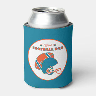 Fußball Papa Sportfans Vintag orange Dosenkühler