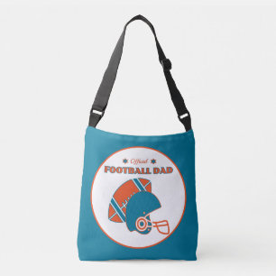 Fußball Papa Sportfans Vintag orange Tragetaschen Mit Langen Trägern