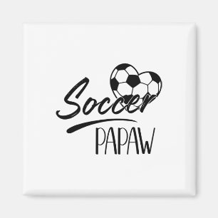 Fußball Papaw Herz Familie Matching Team Spieler S Magnet