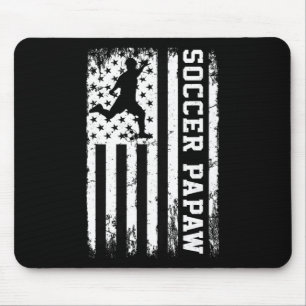 Fußball Papaw Vintage USA Amerikanische Flagge Mousepad