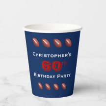 Fußball Paper Cups, 60. Geburtstagsparty Paper Cup