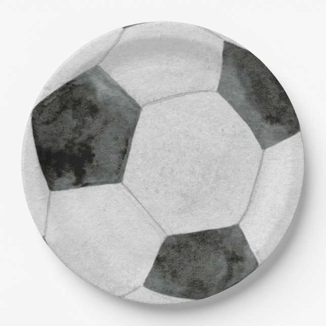 Fußball-Papierteller Pappteller (Vorderseite)