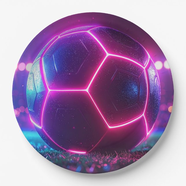 Fußball Pappteller (Vorderseite)