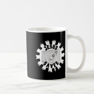 Fußball-Parodie-Fans Jesus rettet Kaffeetasse