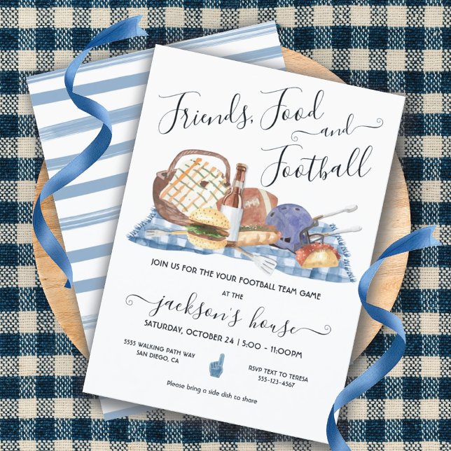 Fußball-Party auf Zuhause oder Tailgate GRILLEN Be Einladung (Von Creator hochgeladen)