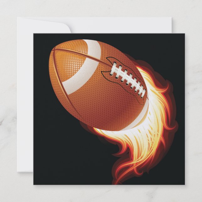 Fußball-Party Einladung (Vorderseite)