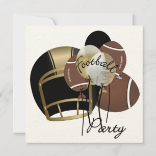 Fußball-Party Einladung