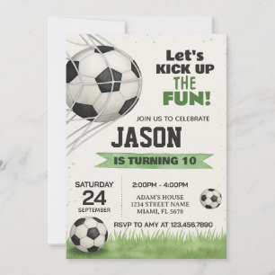 Fußball-Party Einladung