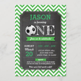 Fußball-Party Fußball 1. Geburtstag Einladung