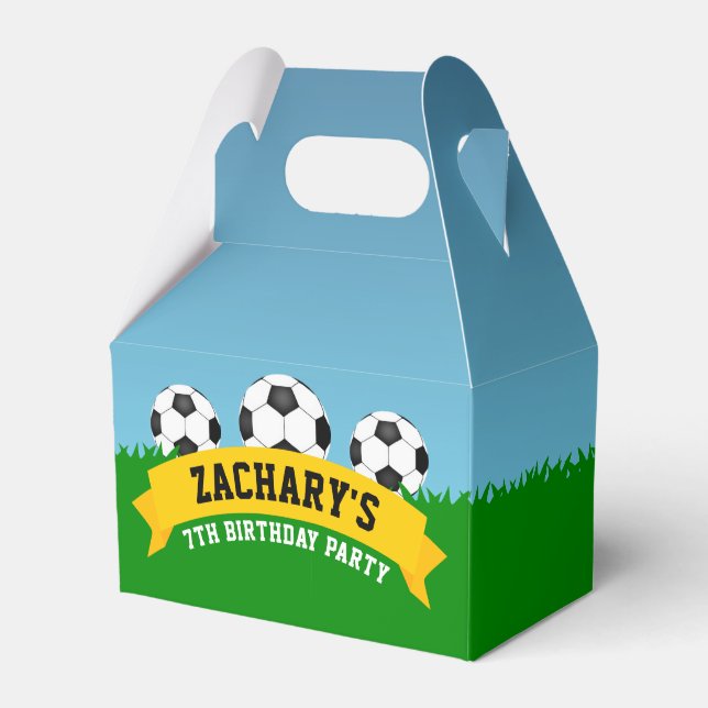 Fußball-Party Geschenkschachtel (Vorderseite)