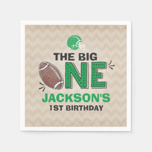 Fußball-Party-Servietten-Fußball-1. Geburtstag Serviette