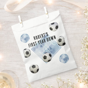 Fußball-Party zum ersten Down Geburtstag Geschenktütchen