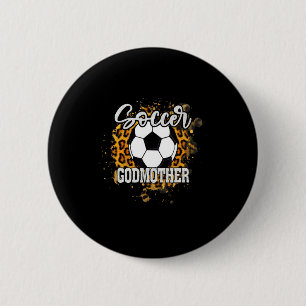 Fußball-Patentante Vintage-Fußball-Familie-Matchin Button