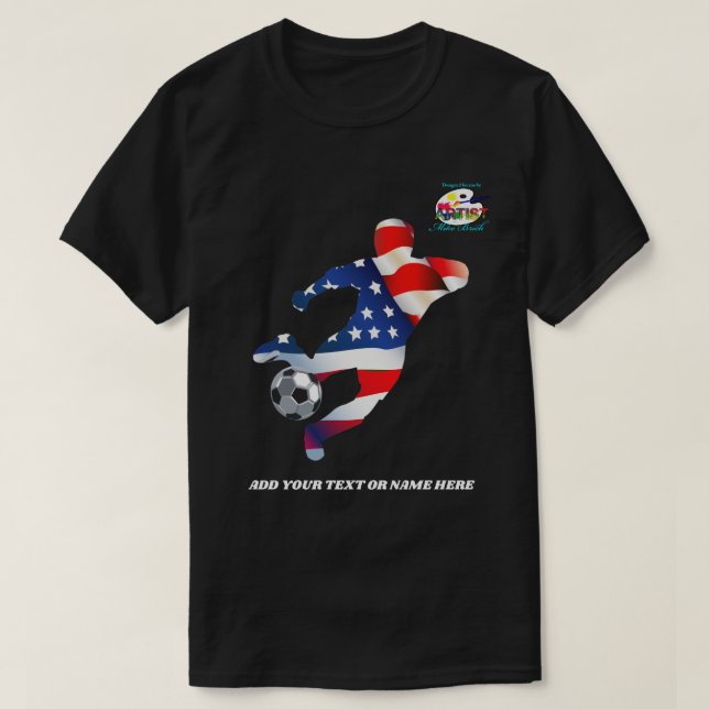 Fußball-Patriotismus T-Shirt (Design vorne)